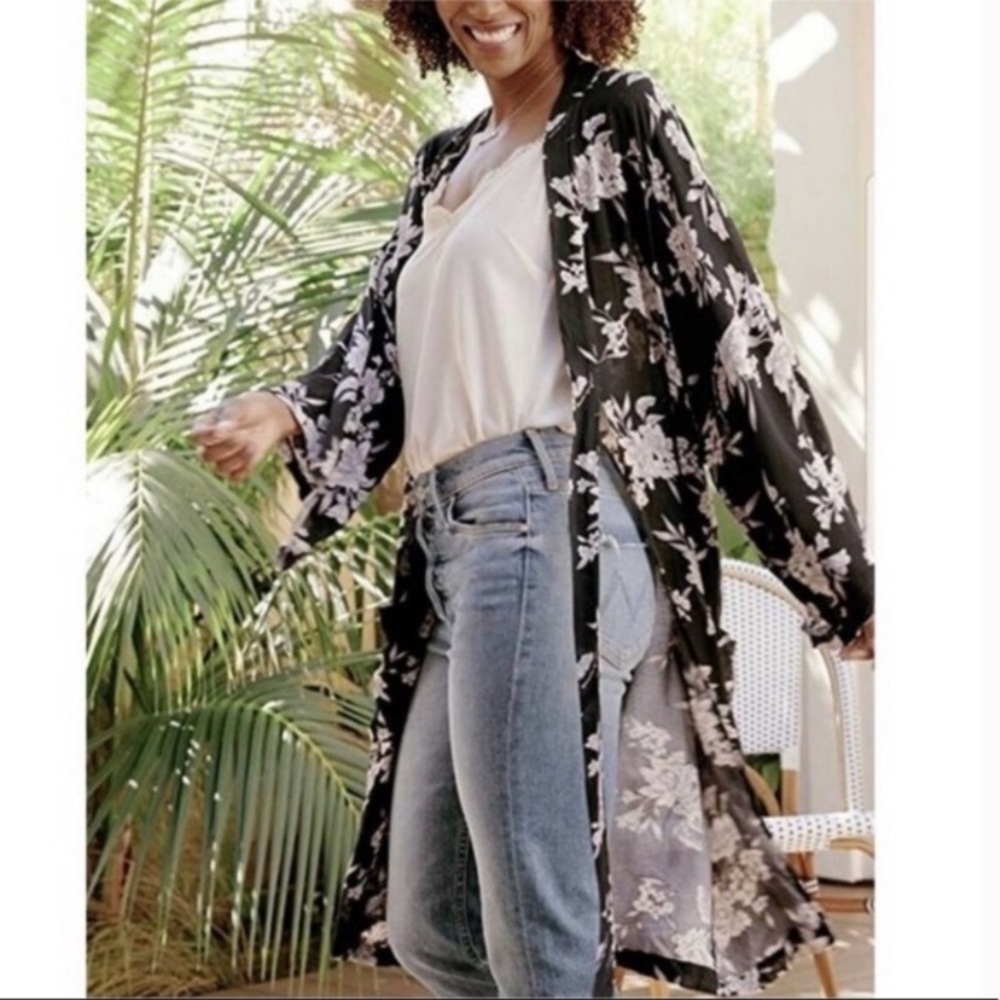 Spiritual Gangster Maya floral kimono duster robe